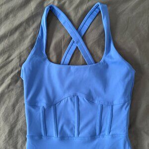 ATHLESIURE SHORTS JUMPSUIT/ROMPER DESIGNER INSPIRED XS/S ROYAL BLUE